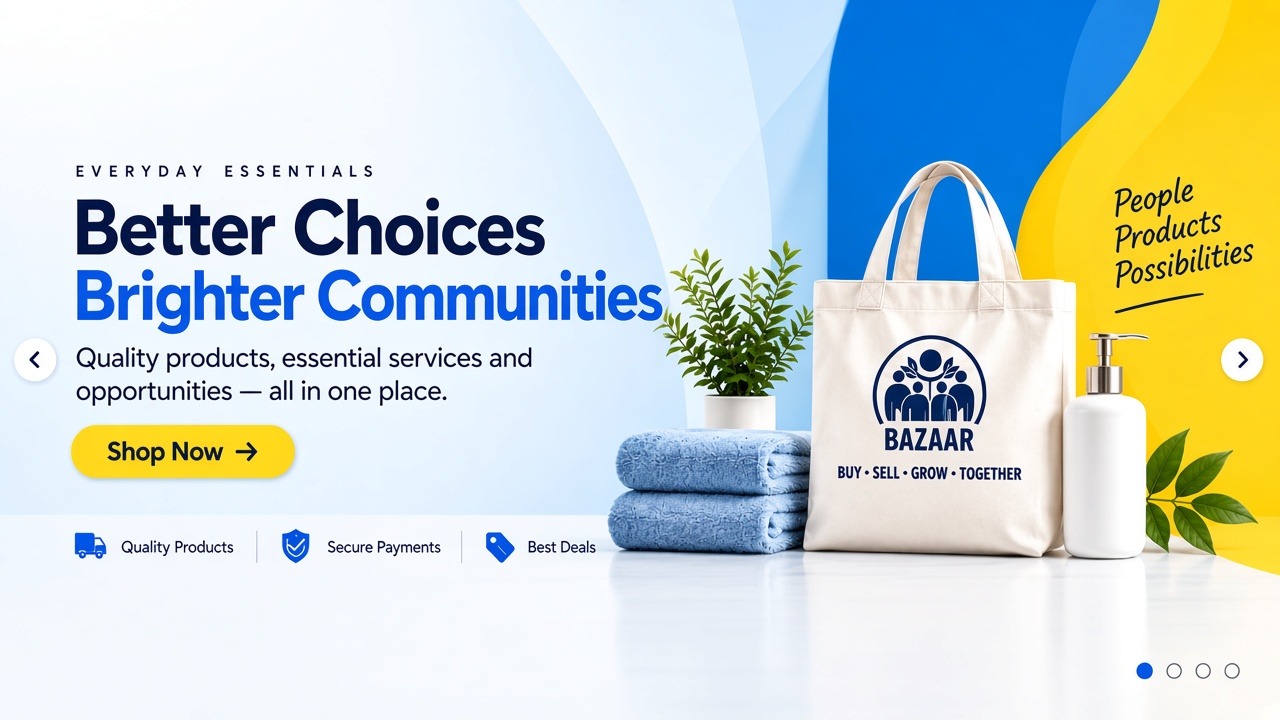 Everyday Essentials — Better Choices, Brighter Communities. Shop Now on MMM Bazaar.
